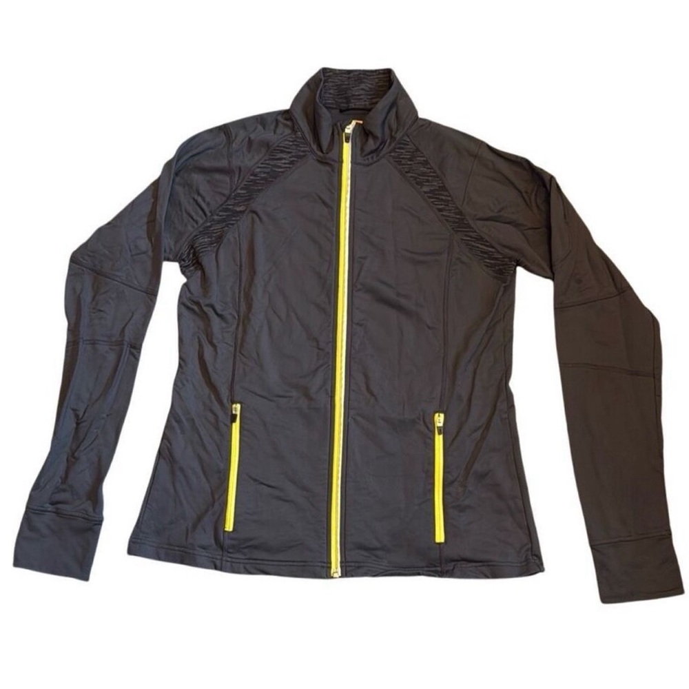 Lucy Black Jacket with Yellow Accents